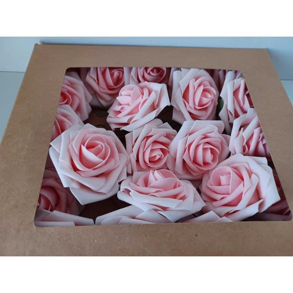 22 Pink Fake Individual Decor Flowers Wedding Parties